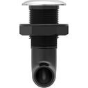 SEAFLO 3/4 in Angled Thru Hull Fitting with Built-In Check Valve Stainless Steel Cap image number 2