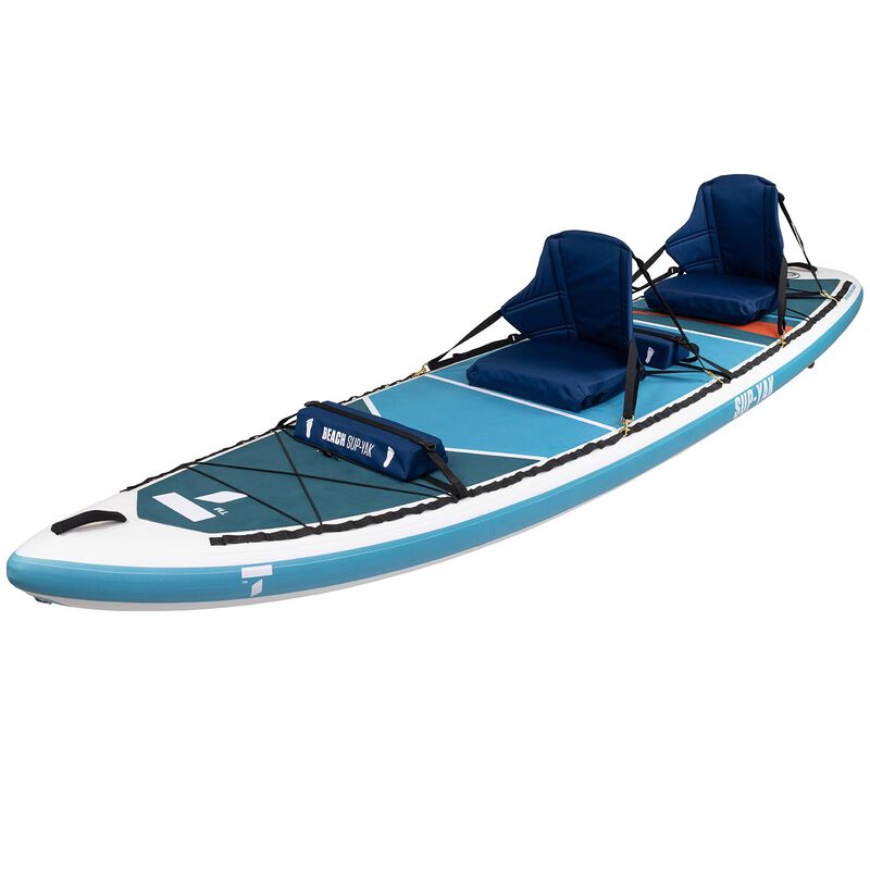 11'6" Inflatable 2-Person Hybrid Stand-Up Paddleboard/Kayak Package image number 1