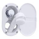 Aidack Transom Shower Hot/Cold Mixer, Arctic White Cup & Lid, Small Arctic White Sprayer, 10' White Rubber Hose, Chrome Aidack Handle image number 2