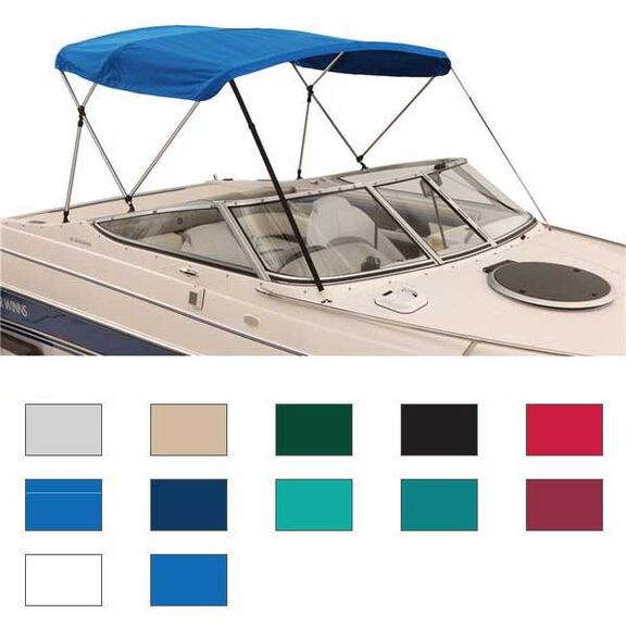 3-Bow Bimini Top Fabric Only, 36"H, 72"'L, 89"-96"W image number 0