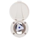 Trinidad Recessed Control Valve Cold Only, Warm White Cup & Lid, Chrome Trinidad Handle image number 1