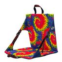 Crazy Creek Original Chair Perfect for Stadium Seats, Camping, Hiking & More, Comfort on All Terrains, Adjustable Straps, Lightweight Design, Water-Resistant, Blue Tie Dye image number 1