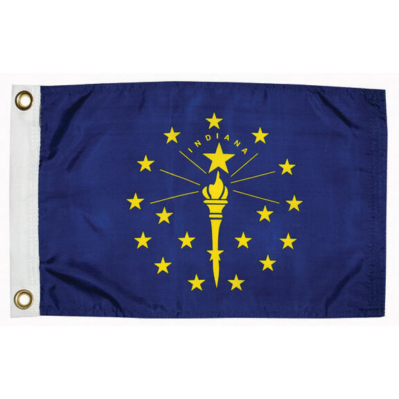 Indiana State Flag, 12" x 18" image number 0