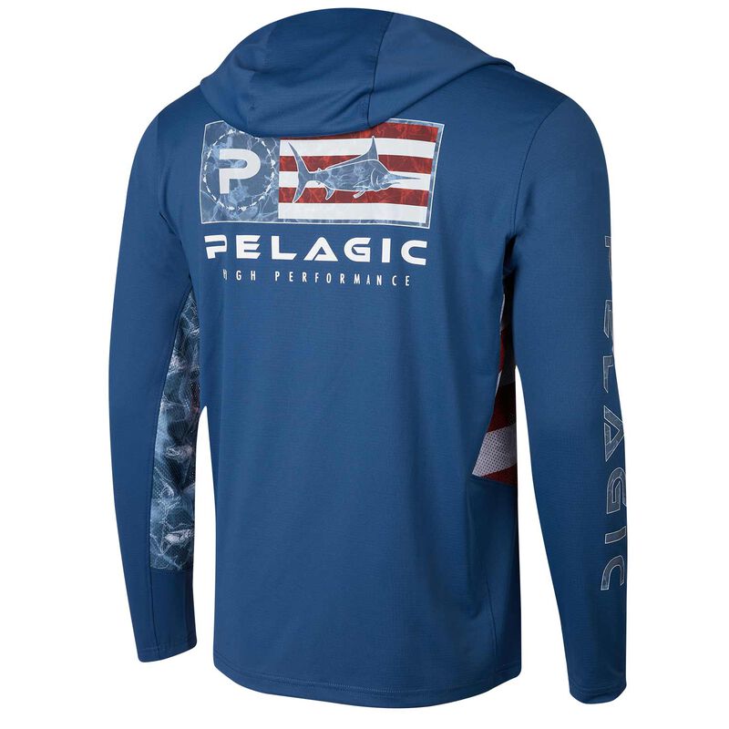 PELAGIC Men's Exo-Tech Americamo Hooded Shirt