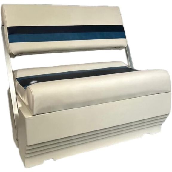 Premium Series Pontoon Flip Flop Seat Cushion Set with Base image number 0