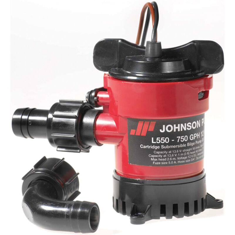 JOHNSON PUMP 1000 GPH Cartridge Bilge Pump West Marine