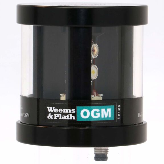 OGM Series LX Collection Mast Mount LED Tri-Color Navigation Light with Strobe image number 1