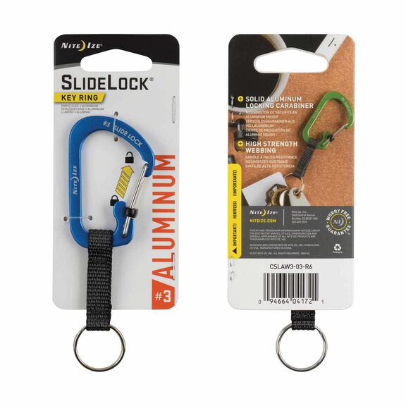 SlideLock&reg; KeyRing Aluminum - Blue image number 3