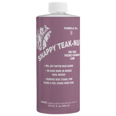 Snappy Teak-Nu, Two-Step Teak Cleaning, Part One, Cleaning Solution, Quart