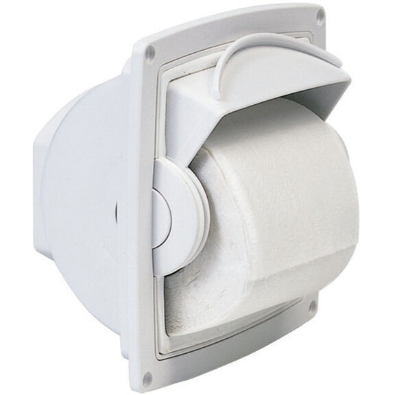 Recess-Mounted Dry Roll Covered Tissue Holder image number 0