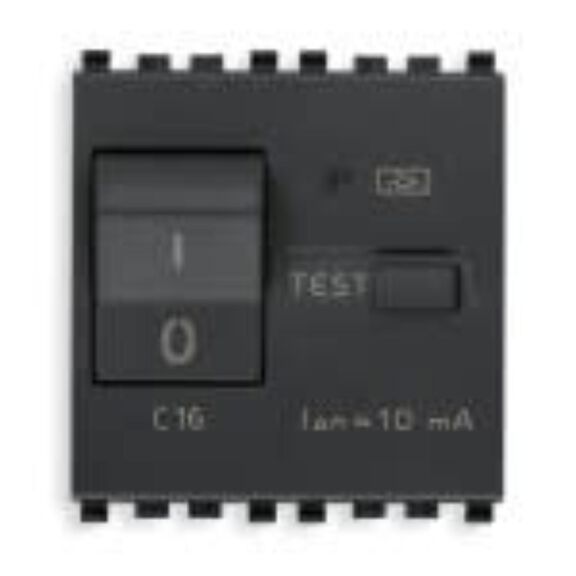Vimar Eikon 20411.16 2-Module RCBO 1P+N 16A Type C image number 0