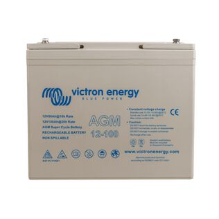 Victron Energy 12V/100Ah AGM Super Cycle Battery (M6)