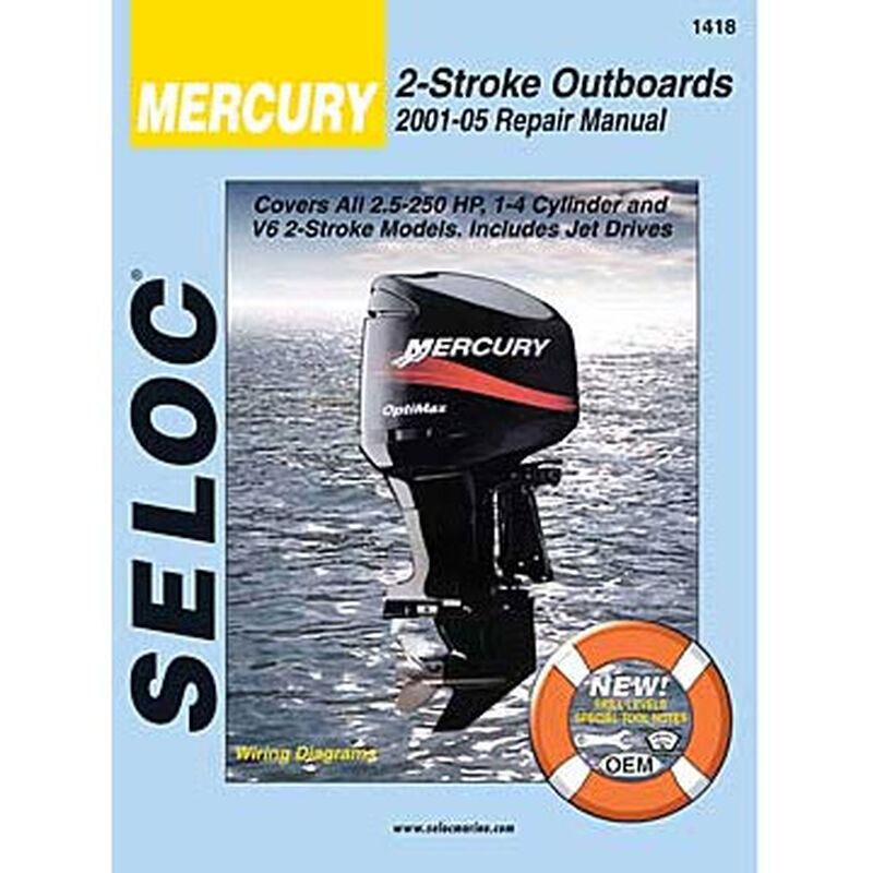 Repair Manual - Mercury Outboards, 2001-2005, All 2-stroke models, 2.5-250HP image number 0