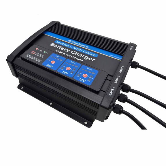 2X12V 10A + 36V 10A, 3 Bank Mounted Battery Charger image number 0