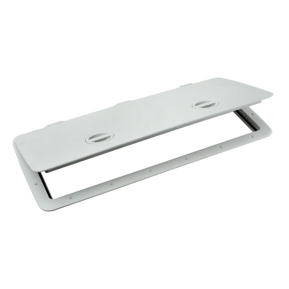 13" x 30" Cam-Latch Hatch, 10-1/8" x 27-1/8" Hatch Opening, White image number 0