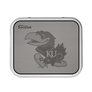 SeaDek Cooler Pad - Collegiate Collection - Fits YETI Roadie 24 - Storm Gray / Black, University of Kansas