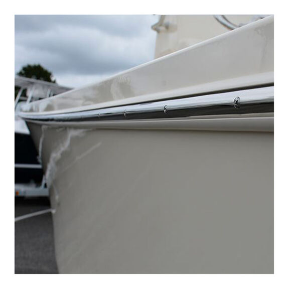Rigid Frosty White Rub Rail Kit, 1 5/8" x 5/8", 3 Pieces 7.5', 7.5' & 5' Lengths image number 1