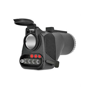 Adapter 7-Way to 4 or 5-Flat with LED Circuit Tester and 12 Volt Power Outlet