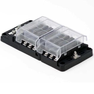 RT Series 12 Position Fuse Block with Ground & LED Indication
