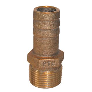 Bronze  Pipe Fitting 1-1/4" NPT x 1-1/8" Hose