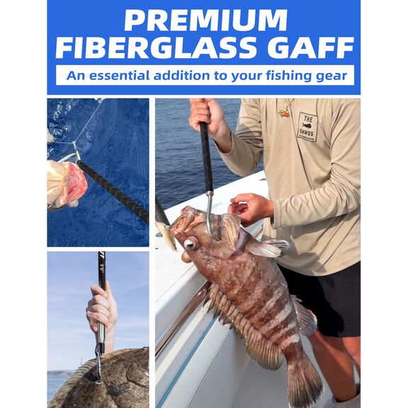 BLUEWING Fiberglass Gaff with 2in Stainless Steel Hook 6ft image number 4