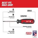 #1 Square 3" Cushion Grip Screwdriver (USA) image number 1