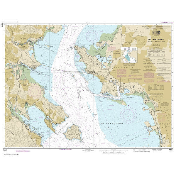 #18653 San Francisco Bay Angel Island to Point San Pedro