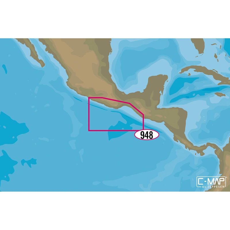 NA-M948 Champerico, Guatemala to Acapulco, Mexico C-MAP MAX Chart C-Card image number 0