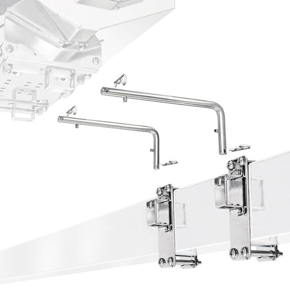Dual Extended Square/Flat or Side, Bulkhead Rail Mount for Magma Rectangular Gas Grills image number 0