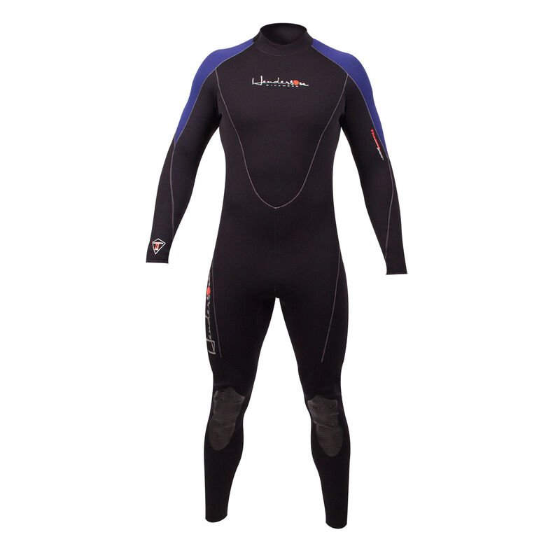 Men's Thermoprene Full Wetsuit, Extra Small, 7mm, Black and Blue image number 2