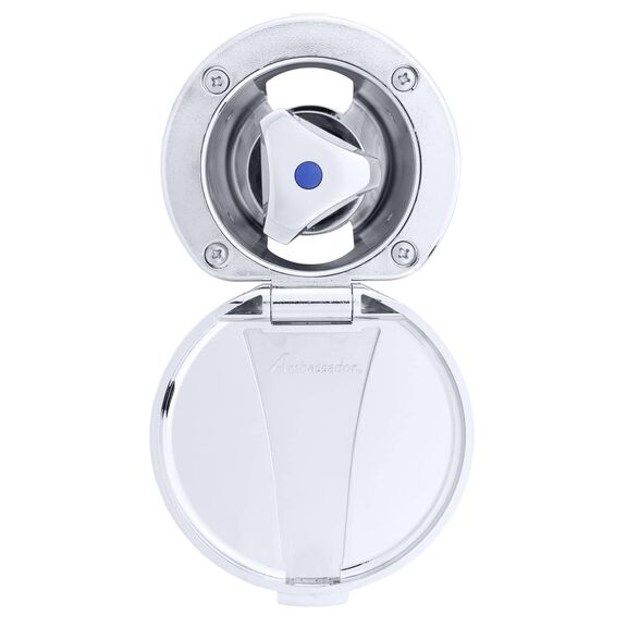 Trinidad Recessed Control Valve Cold Only, Chrome Cup & Lid, Chrome Trinidad Handle image number 0