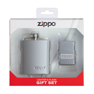 Zippo flask and Lighter Gift Set