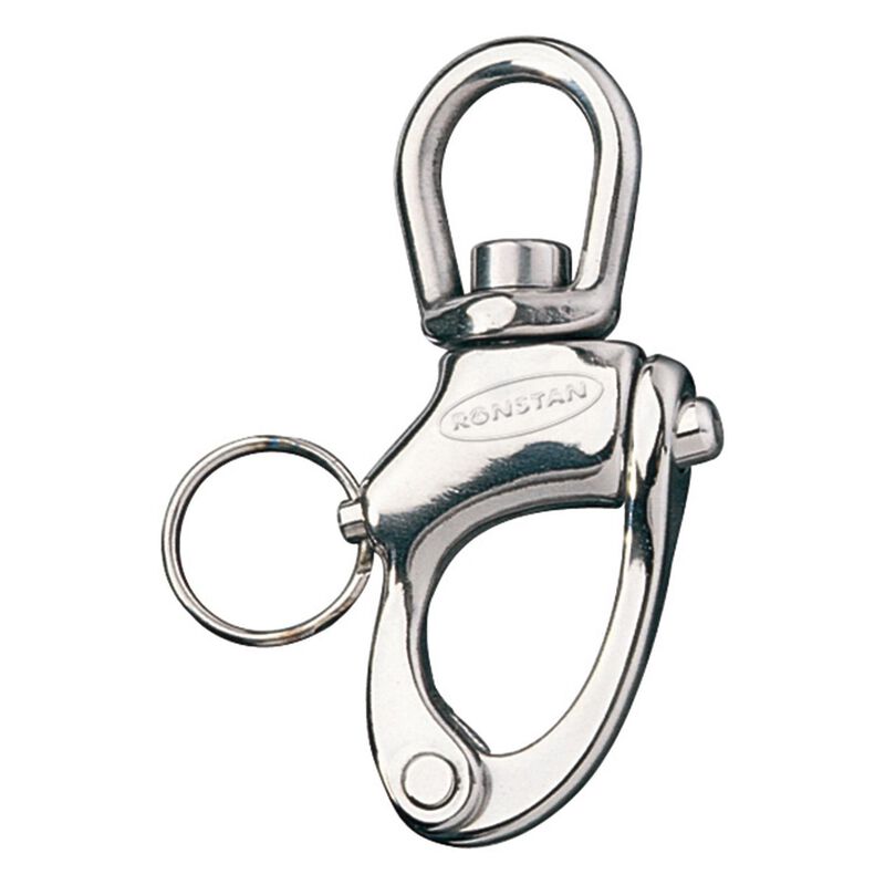 2 7/8" L Stainless Steel Large Bail Snap Shackle image number 0