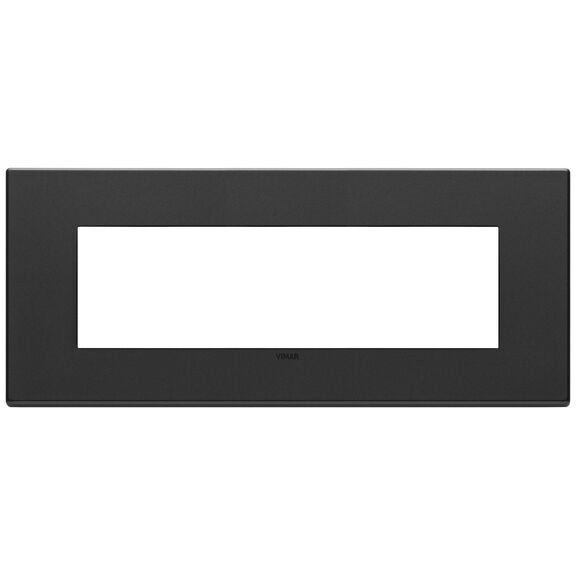 Vimar Eikon Total Look 22657.03 7-Module Cover Plate, Lava Grey image number 0