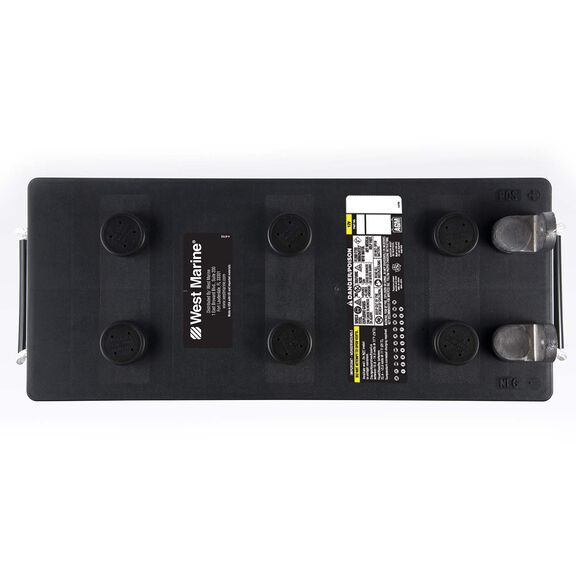 L-Terminal Group 4D Dual Purpose Marine AGM Battery, 198 Amp Hours, 1110 Cold Cranking Amps, 1420 Marine Cranking Amps, 380 Reserve Minutes image number 1