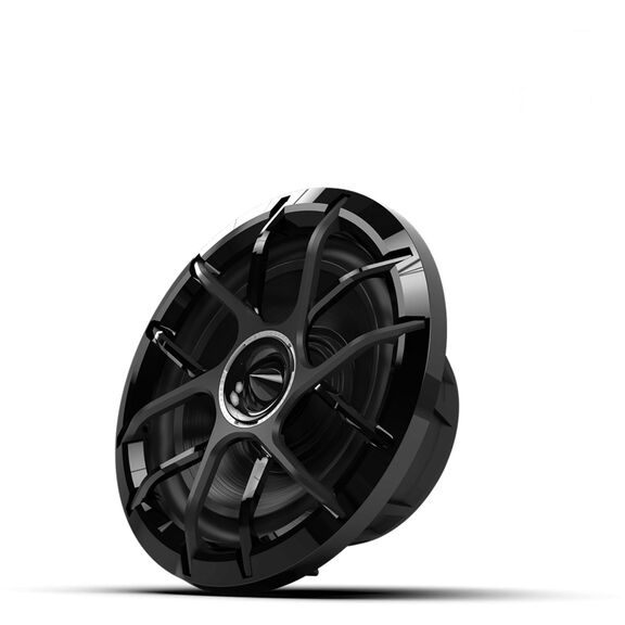 Wet Sounds ZERO 8 XZ-B  8-Inch High Output Component Style Coaxial Speakers with Horn-Loaded Tweeter in Black image number 2