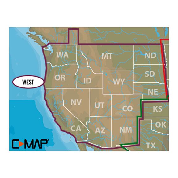 West U.S. C-MAP Lake Insight HD microSD/SD Card image number 0