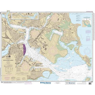 Maptech® NOAA Recreational Waterproof Chart-Boston Inner Harbor, 13272