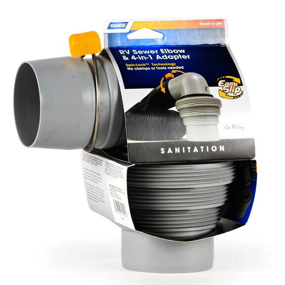Easy Slip 4-in-1 Sewer Adapter with Elbow image number 1