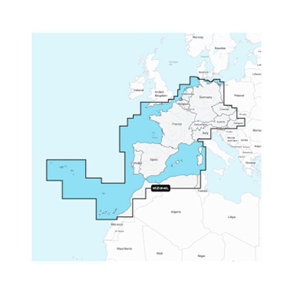 Garmin Navionics+ EU646L Europe, Central and West, Electronic Chart image number 0