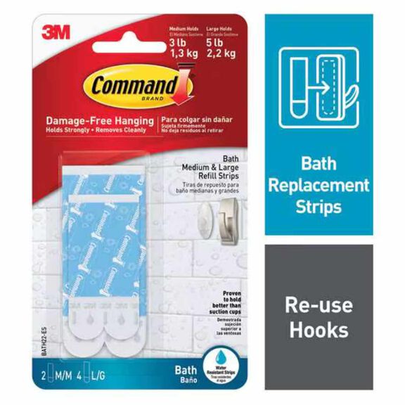 Command&trade; Water-Resistant Refill Strips-Assorted image number 0