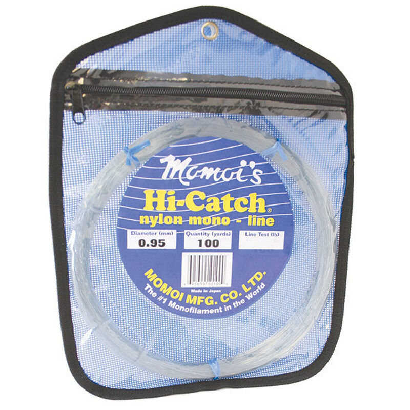 MOMOI FISHING LINE Hi-Catch Nylon Mono-Line Leader Coil, Clear