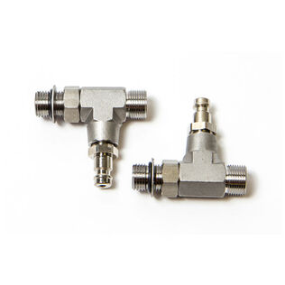 Dometic SeaStar HF6001 ORB Hose Fittings Kit, Vertical Bleeder Tee (2-Pack)
