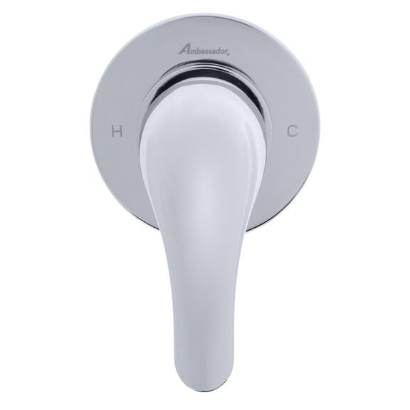 Pacifica 1H Shower Mixer, Thin Wall-Mount Chrome image number 2