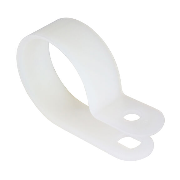 Nylon Cable Clamps, White image number 0