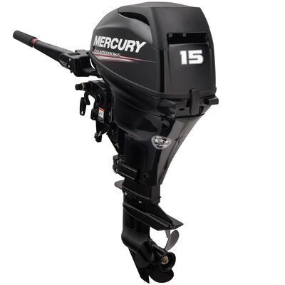 15hp Electric Start 4-Stroke Outboard, 20" Shaft Length