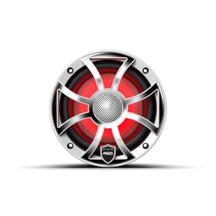 Wet Sounds REVO 6.5 inch High Output Coaxial Speakers w/ XS-White Stainless Steel RGB Grilles