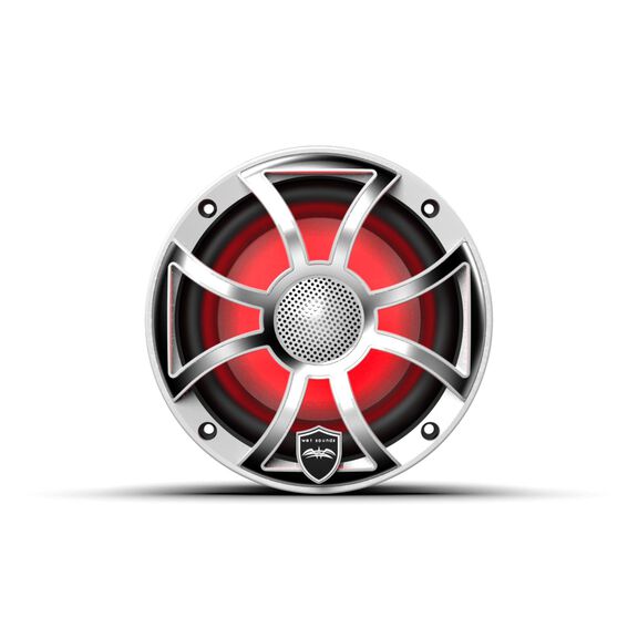 Wet Sounds REVO 6.5 inch High Output Coaxial Speakers w/ XS-White Stainless Steel RGB Grilles image number 0