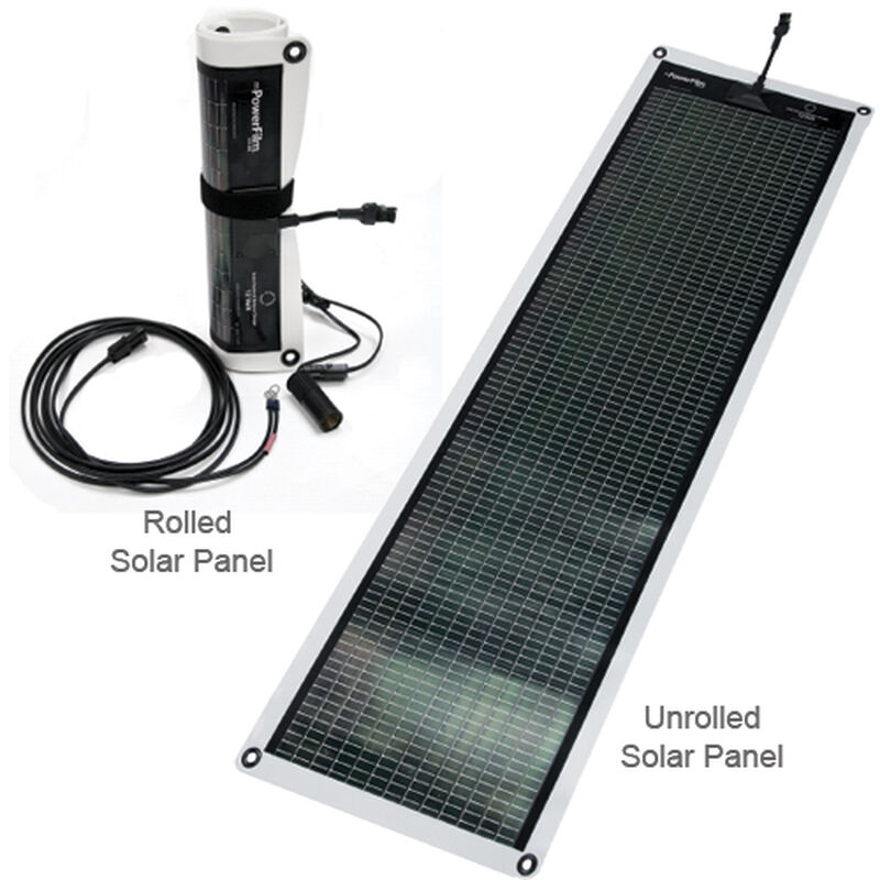 Flexible Solar Panel, 7W, 0.45A Operating Current, 23"L x 14.5"W Unrolled image number 0