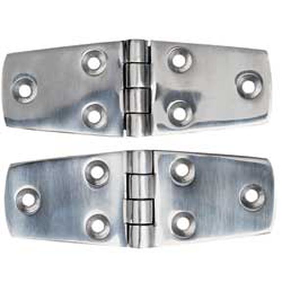Stainless-Steel Door Hinge, 3" Width, #10 Fasteners image number 0
